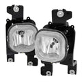 2008-2010 Ford F-250/F-350/F-450/F-550 Super Duty H10 Fog Lights w/ Switch & Wiring Harness (Chrome Housing/Clear Lens)