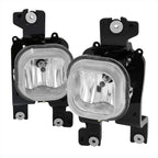 2008-2010 Ford F-250/F-350/F-450/F-550 Super Duty H10 Fog Lights w/ Switch & Wiring Harness (Chrome Housing/Clear Lens)