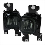 2008-2010 Ford F-250/F-350/F-450/F-550 Super Duty H10 Fog Lights w/ Switch & Wiring Harness (Chrome Housing/Smoked Lens)