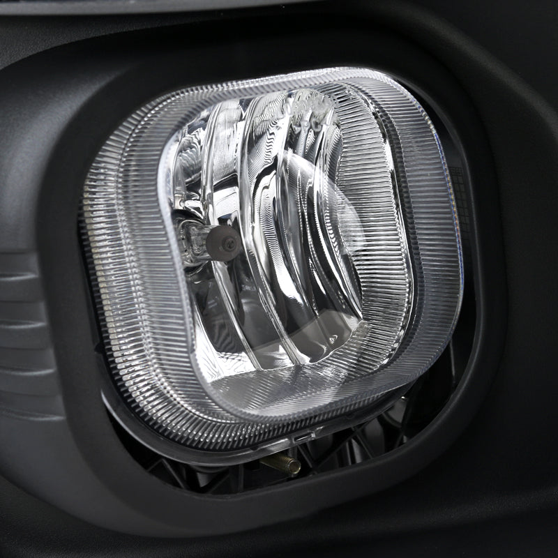 2011-2016 Ford F-250/F-350/F-450/F-550 12V/42W H10 Fog Lights Kit (Chrome Housing/Clear Lens)