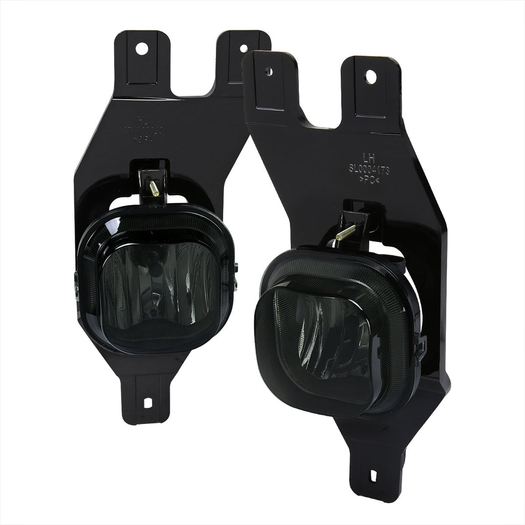 1999-2004 Ford F-250/F-350/Excursion H10 Fog Lights w/ Switch & Wiring Harness (Chrome Housing/Smoked Lens)