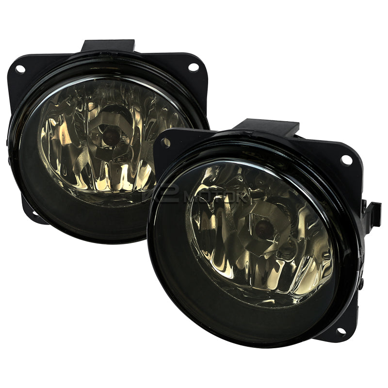 2000-2007 Ford Focus/Mustang/Escape Lincoln LS 12V/42W H10 Fog Lights (Chrome Housing/Smoked Lens)