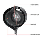 2005-2019 Nissan Frontier H11 Fog Lights Kit w/ Switch & Wiring Harness (Chrome Housing/Clear Lens)
