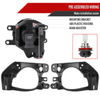 2014-2016 Toyota Highlander H16 Fog Lights Kit (Chrome Housing/Clear Lens)