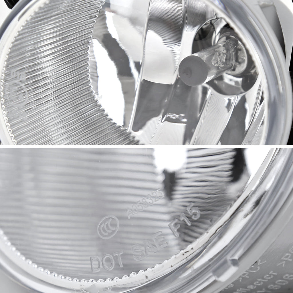 2020-2021 Toyota Highlander Fog Bumper Lights (Chrome Housing/Clear Lens)