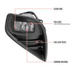 2020-2021 Toyota Highlander Fog Bumper Lights (Chrome Housing/Clear Lens)