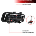 2018-2019 Nissan Kicks H8 Fog Lights Kit (Chrome Housing/Clear Lens)