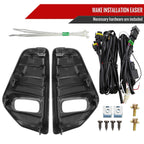 2021-2022 Nissan Kicks LED Fog Lights Kit (Glossy Black Housing/Clear Lens)