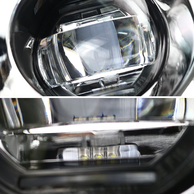 2013-2016 Nissan Pathfinder 6500K LED Projector Bumper Fog Lights Kit (Chrome Housing/Clear Lens)