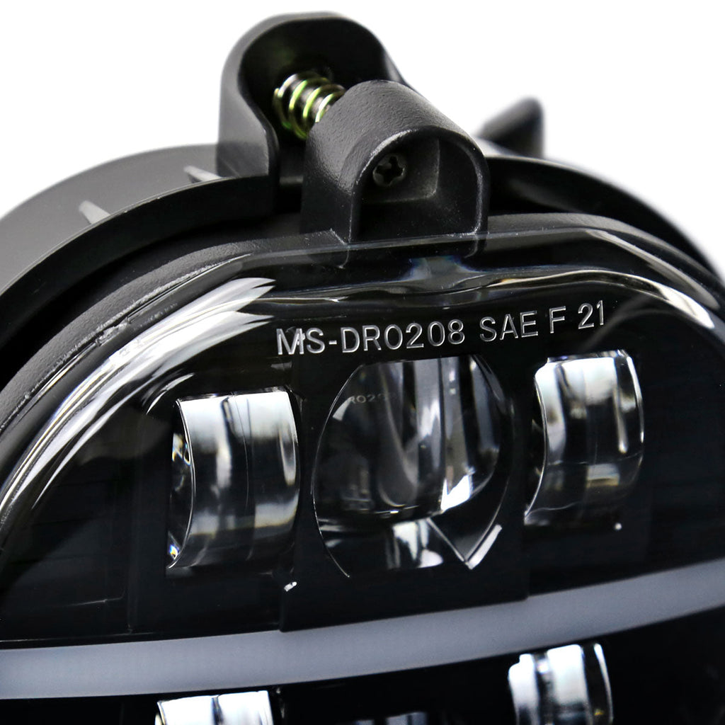 2002-2008 Dodge RAM 1500/2003-2009 RAM 2500/3500/2004-2006 Durango LED Fog Lights Kit (Glossy Black Housing/Clear Lens)