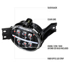 2002-2008 Dodge RAM 1500/2003-2009 RAM 2500/3500/2004-2006 Durango LED Fog Lights Kit (Glossy Black Housing/Clear Lens)