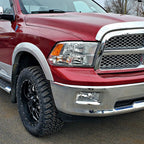 2009-2012 Dodge RAM 1500 / 2010-2018 2500 3500 H10 Fog Lights (Chrome Housing/Clear Lens)
