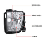 2013-2018 Dodge RAM 1500 9006 Fog Lights Kit (Chrome Housing/Clear Lens)