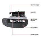 2019-2024 Dodge RAM 1500 LED Fog Lights Kit (Chrome Housing/Clear Lens)