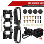 2019-2023 Dodge RAM 2500/3500 LED Fog Lights Kit (Chrome Housing/Clear Lens)