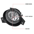 2001-2003 Ford Ranger H10 Fog Lights (Chrome Housing/Clear Lens)