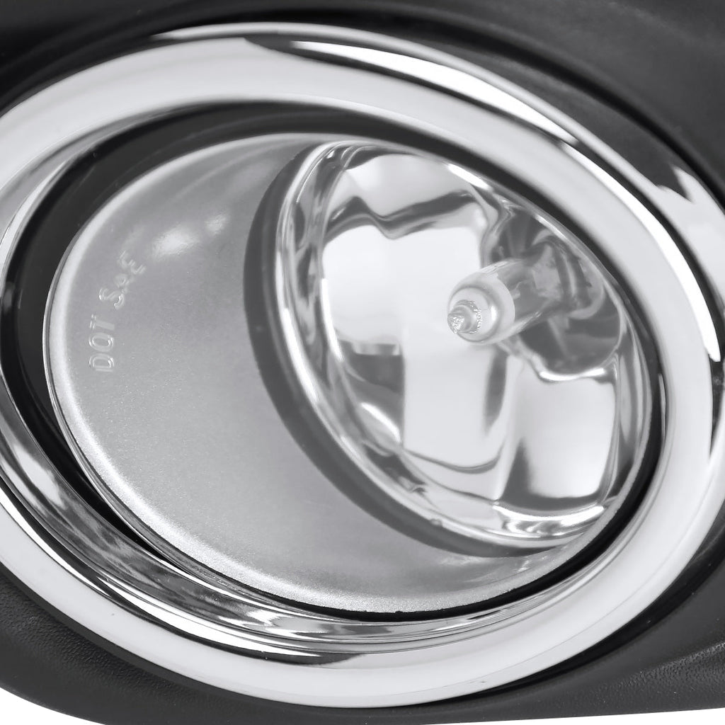 2014-2016 Nissan Rogue H11 Fog Lights Kit w/ Switch & Wiring Harness (Chrome Housing/Clear Lens)