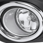 2014-2016 Nissan Rogue H11 Fog Lights Kit w/ Switch & Wiring Harness (Chrome Housing/Clear Lens)
