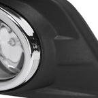2014-2016 Nissan Rogue H11 Fog Lights Kit w/ Switch & Wiring Harness (Chrome Housing/Clear Lens)