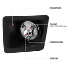 2014-2015 GMC Sierra 1500 H3 Fog Lights (Chrome Housing/Clear Lens)
