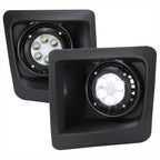 2014-2015 GMC Sierra 1500 LED Fog Lights Kit w/ Switch & Wiring Harness (Chrome Housing/Clear Lens)
