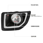 2015-2018 GMC Sierra 2500HD/3500HD PS24W Fog Lights Kit (Chrome Housing/Clear Lens)