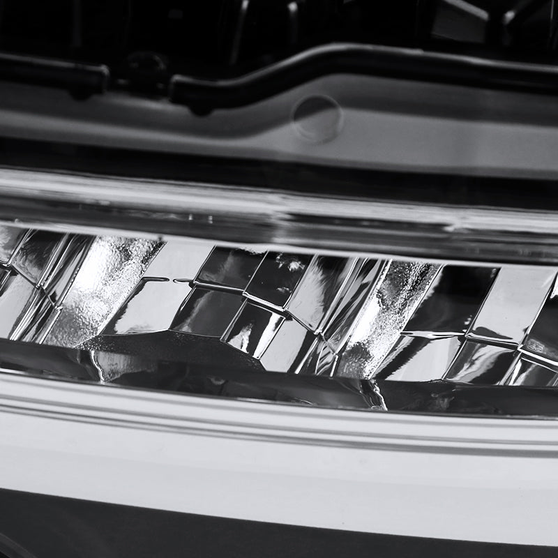 2016-2018 GMC Sierra 1500 6500K LED Fog Lights Kit (Chrome Housing/Clear Lens)