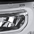 2016-2018 GMC Sierra 1500 6500K LED Fog Lights Kit (Chrome Housing/Clear Lens)