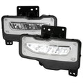 2016-2018 GMC Sierra 1500 6500K LED Fog Lights Kit (Chrome Housing/Clear Lens)