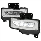 2016-2018 GMC Sierra 1500 6500K LED Fog Lights Kit (Chrome Housing/Clear Lens)