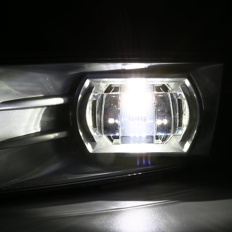 2007-2014 Chevrolet Avalanche/Silverado/Suburban/Tahoe LED Projector Fog Lights (Chrome Housing/Clear Lens)