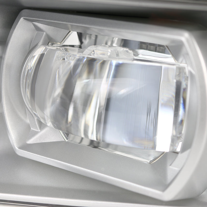 2007-2014 Chevrolet Avalanche/Silverado/Suburban/Tahoe LED Projector Fog Lights (Chrome Housing/Clear Lens)