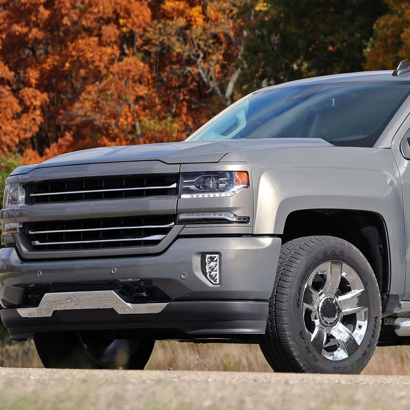 2016-2018 Chevrolet Silverado 1500 LED Fog Lights Kit (Chrome Housing/Clear Lens)