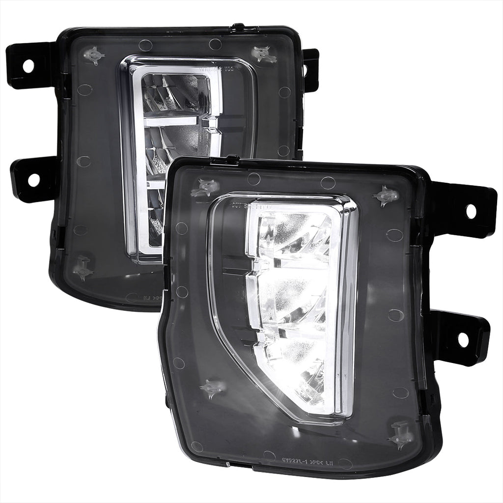 2016-2018 Chevrolet Silverado 1500 LED Fog Lights Kit (Chrome Housing/Clear Lens)