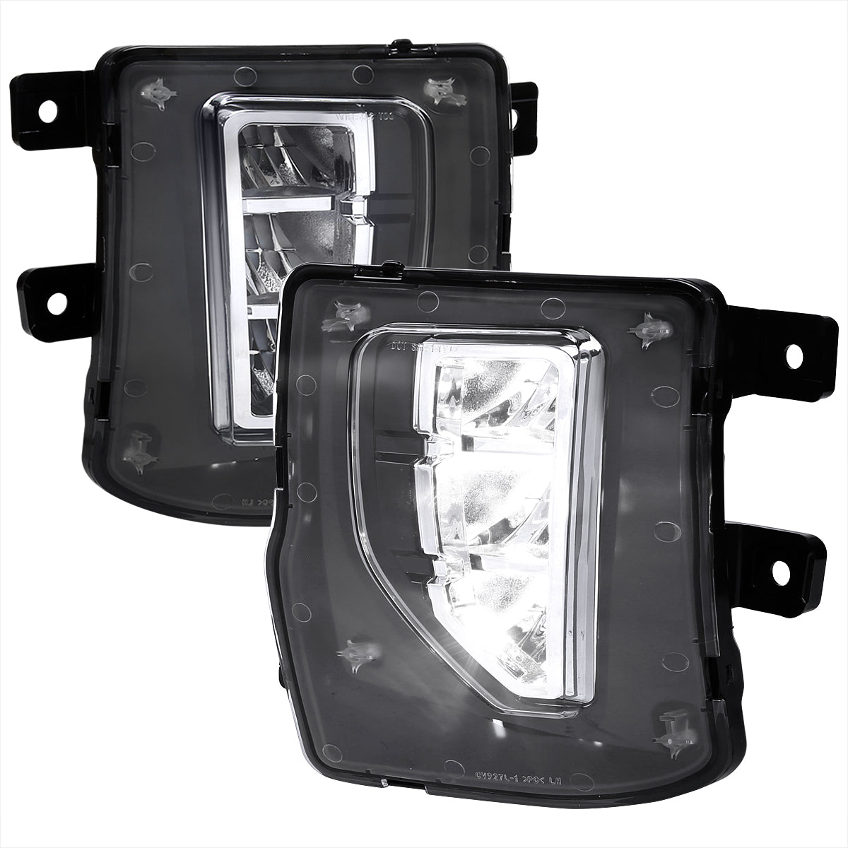 2016-2018 Chevrolet Silverado 1500 LED Fog Lights Kit (Chrome Housing/Clear Lens)