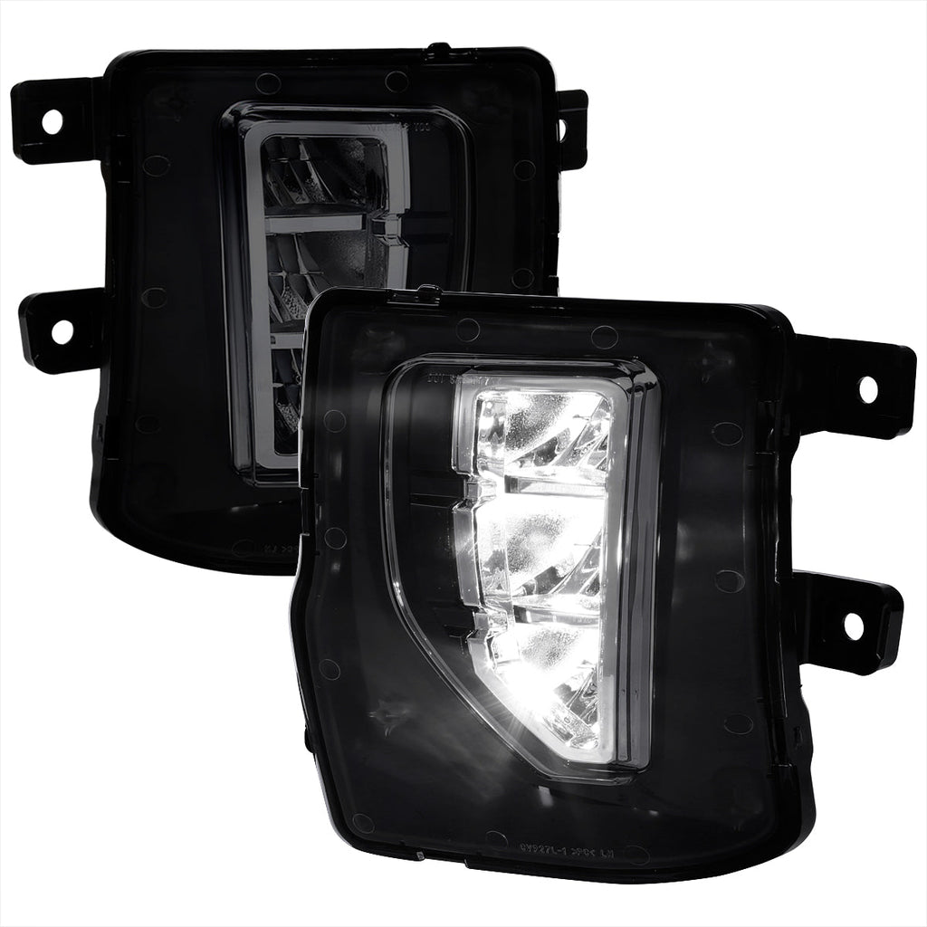 2016-2018 Chevrolet Silverado 1500 LED Fog Lights Kit (Chrome Housing/Smoked Lens)