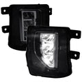 2016-2018 Chevrolet Silverado 1500 LED Fog Lights Kit (Chrome Housing/Smoked Lens)
