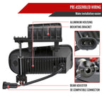 1999-2002 Chevrolet Silverado 1500/2500/2001-2002 Silverado 3500 LED Fog Lights kit (Glossy Black Housing/Clear Lens)