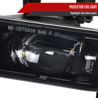 1999-2002 Chevrolet Silverado 1500/2500/2001-2002 Silverado 3500 LED Fog Lights kit (Glossy Black Housing/Clear Lens)