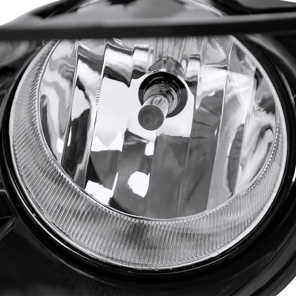2008-2017 Toyota Sequoia H10 Fog Lights w/ Switch & Wiring Harness (Chrome Housing/Clear Lens)