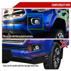 2016-2022 Toyota Tacoma H16 Chrome Bezel Fog Lights Kit (Chrome Housing/Clear Lens)
