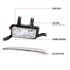2015-2020 Chevrolet Tahoe/Suburban H8 Fog Lights Kit (Chrome Housing/Clear Lens)