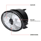 2004-2015 Nissan Titan/ 2005-2007 Armada Bumper Fog Lights (Chrome Housing/Clear Lens)