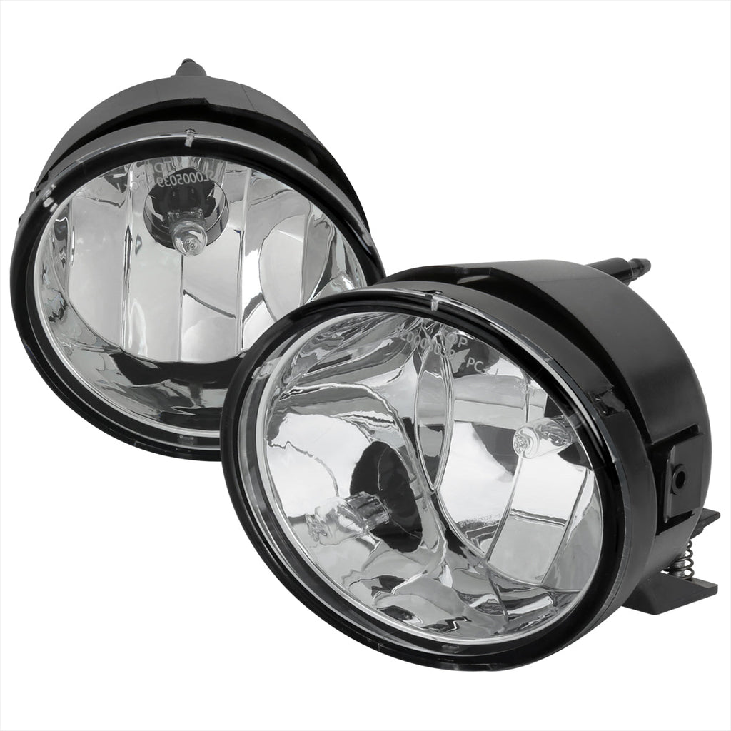 2004-2015 Nissan Titan/ 2005-2007 Armada Bumper Fog Lights (Chrome Housing/Clear Lens)