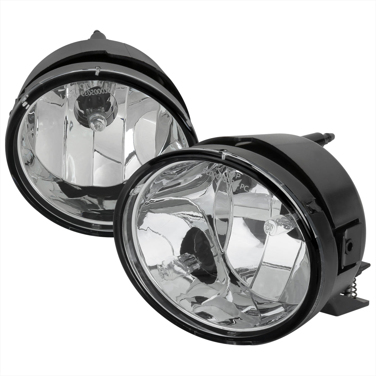 2004-2015 Nissan Titan/ 2005-2007 Armada Bumper Fog Lights (Chrome Housing/Clear Lens)