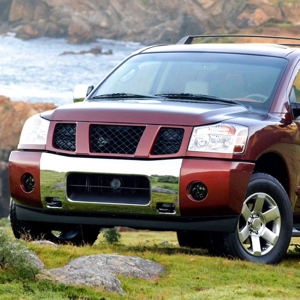 2004-2015 Nissan Titan/ 2005-2007 Armada Bumper Fog Lights (Chrome Housing/Smoked Lens)