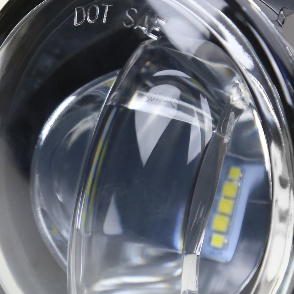 2006-2015 Toyota Lexus SMD LED Projector Fog Lights Kit (Chrome Housing/Clear Lens)