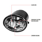 2000-2007 Toyota Tundra/Sequoia 12V/51W 9006 Fog Lights Kit (Chrome Housing/Clear Lens)