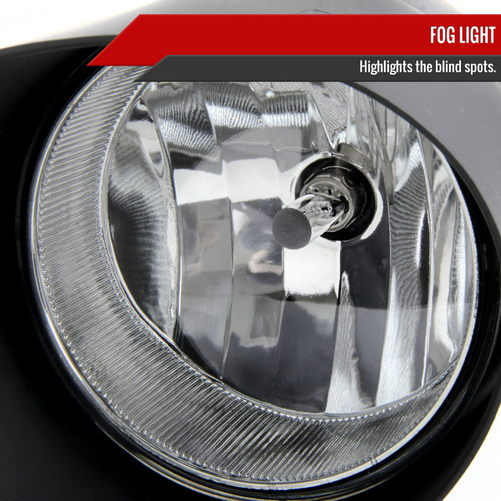 2007-2013 Toyota Tundra/Sequoia H10 Fog Lights Kit (Chrome Housing/Clear Lens)