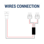 Universal 10' 12 Gauge Fog Lights Wiring Harness w/ 2 Connectors